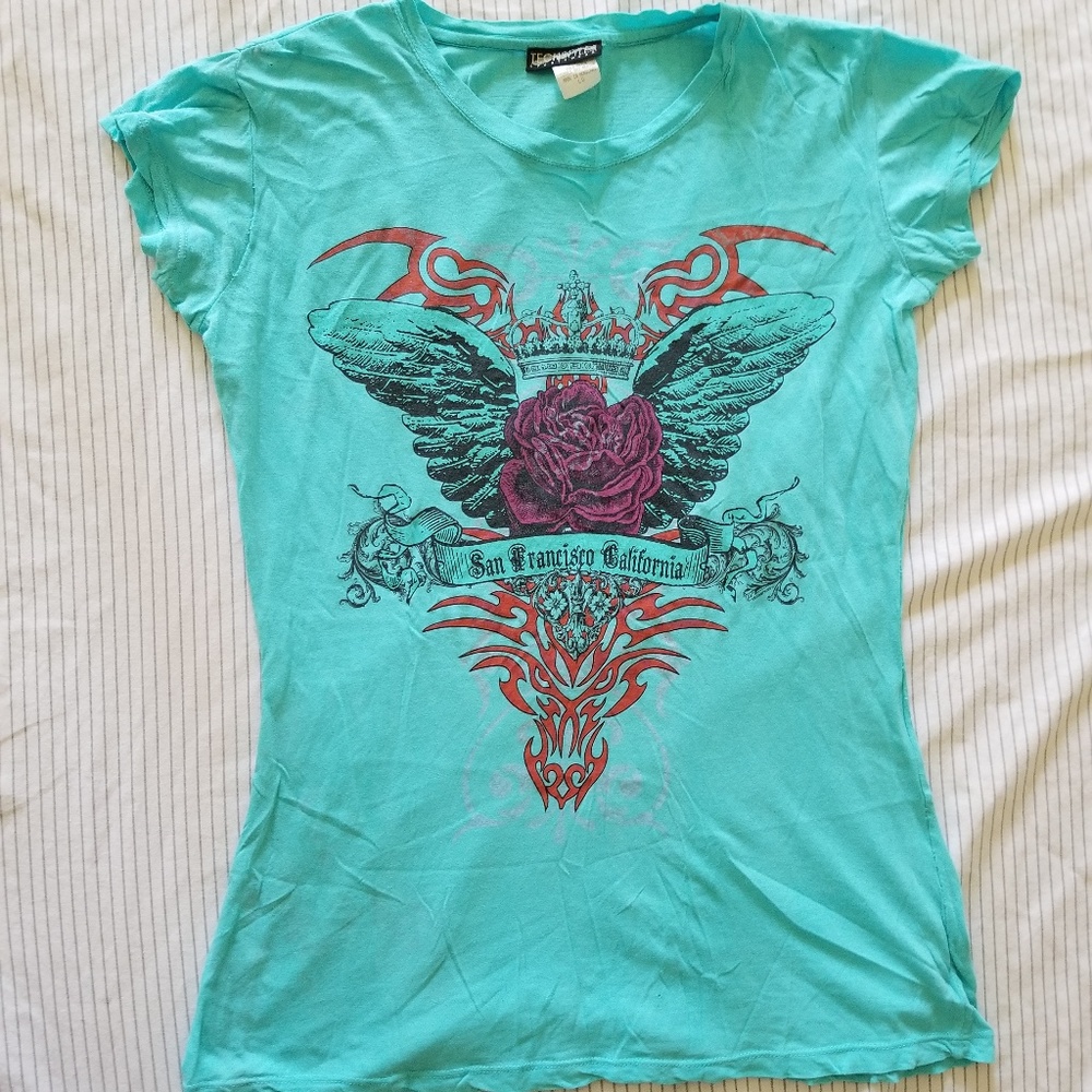 Teal Graphic Tee
